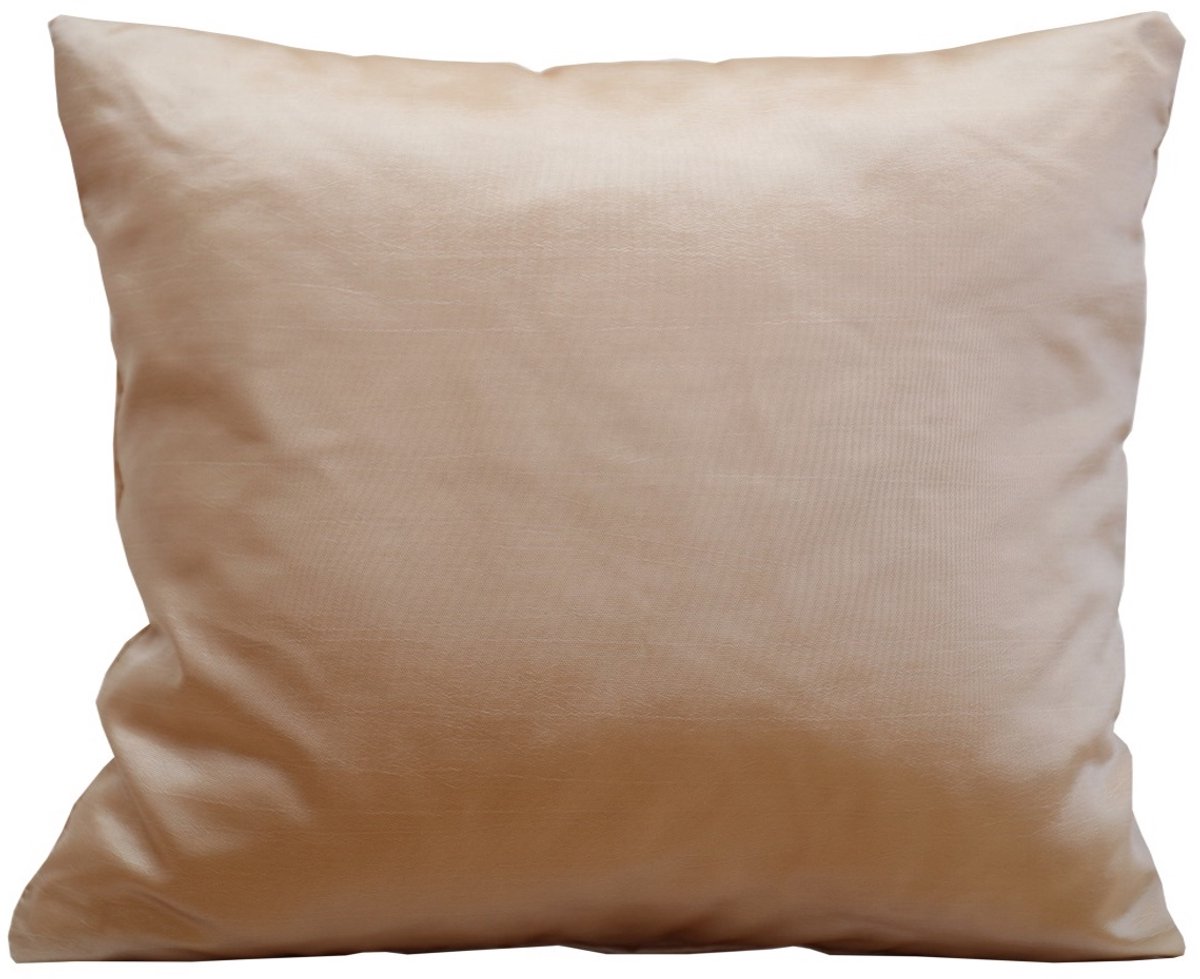 Bruine Taft Kussensloop 40x40cm - Zacht en Stijlvol