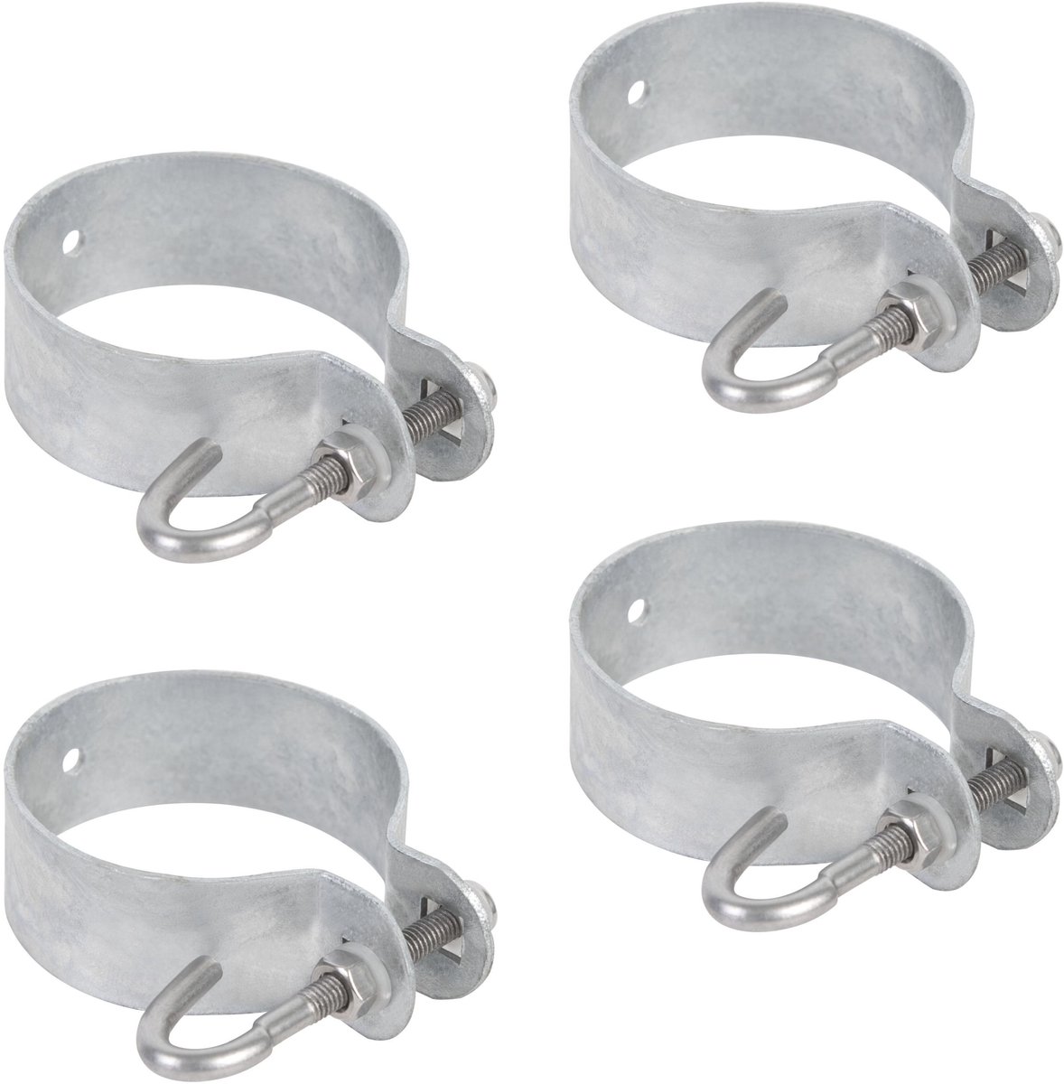 Alberts 820954 klem voor spanstaaf voor gaas | thermisch verzinkt | klem-Ø 60 mm | Set van 4