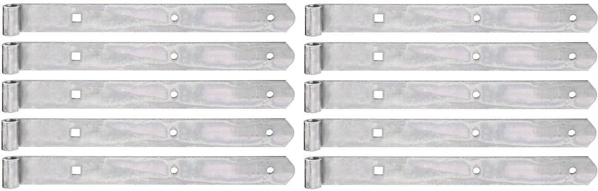 Alberts 845070 heng | in verschillende uitvoeringen | galvanisch verzinkt, gechromateerd | rol Ø10 mm | afmetingen 300 x 30 mm | Set van 10