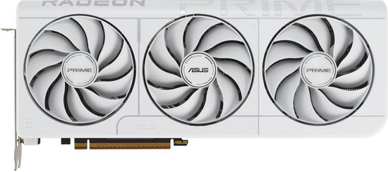ASUS PRIME AMD Radeon RX 9070 XT 16GB GDDR6 PCIe 5.0 Videokaart Wit 4K Gaming Ray Tracing