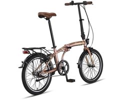 Altec Vouwfiets Cunda 20 Inch 27 cm Unisex 3V V-Brakes Zalmroze