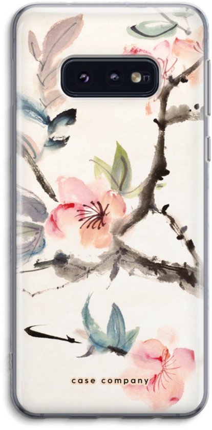 Case Company® - Hoesje geschikt voor Samsung Galaxy S10e hoesje - Japanse bloemen - Soft Cover Telefoonhoesje - Bescherming aan alle Kanten en Schermrand