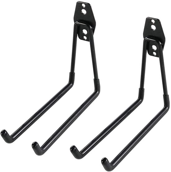 2 Pack Zwarte Garage Opslag Utility Haken Garage Tuin Tool Organizer