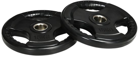 ScSPORTS Halterschijvenset, 10 kg, 4 x 2,5 kg, gietijzeren gewichten, 30/31 mm boring : ScSPORTS
