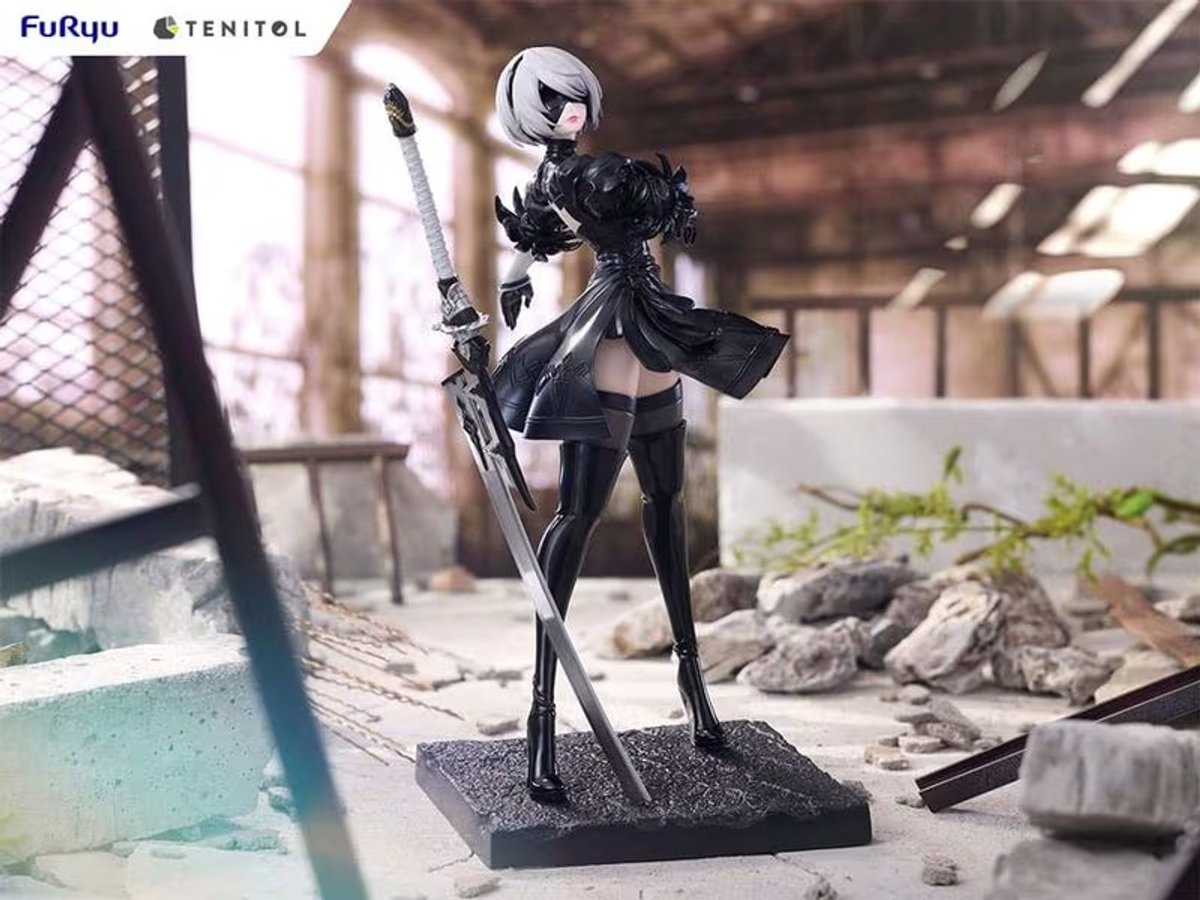 Furyu NieR:Automata Tenitol PVC Statue 2B Ver1.1a 22 cm Beeld