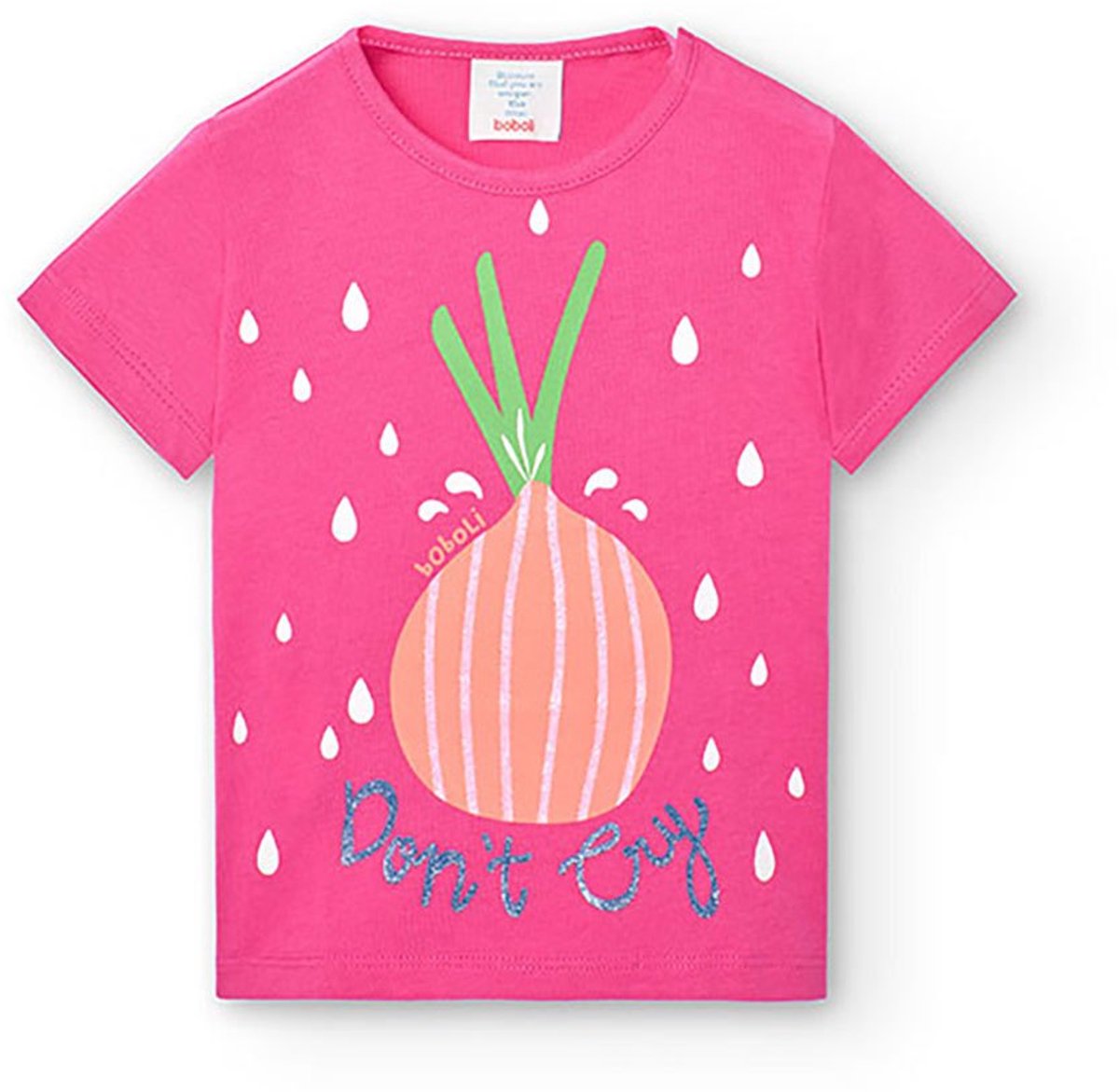 Boboli 298009 T-shirt Met Korte Mouwen Roze 12 Months Meisjes