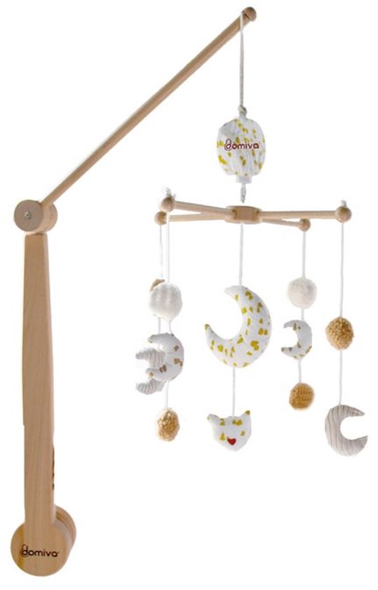 Mobile Bébé Nuage En Feutrine - Déco Chambre Bébé - Mobile Pour Berceau Ou Poussette - Apaisant Et Stimulant