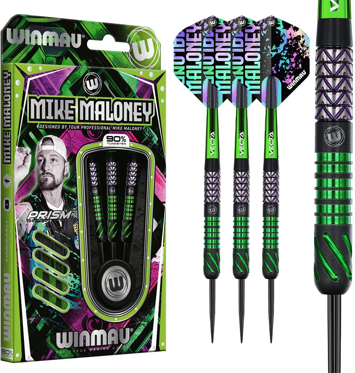 Winmau Mike Maloney 90% - Dartpijlen