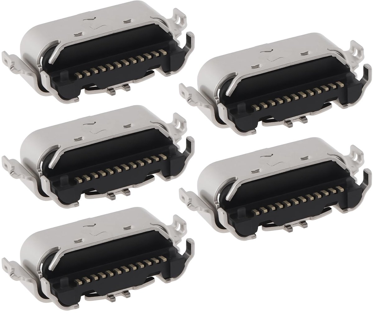 5 stks Type-C USB-oplaadpoort compatibel met Verizon TCL Tab 8 9048S
