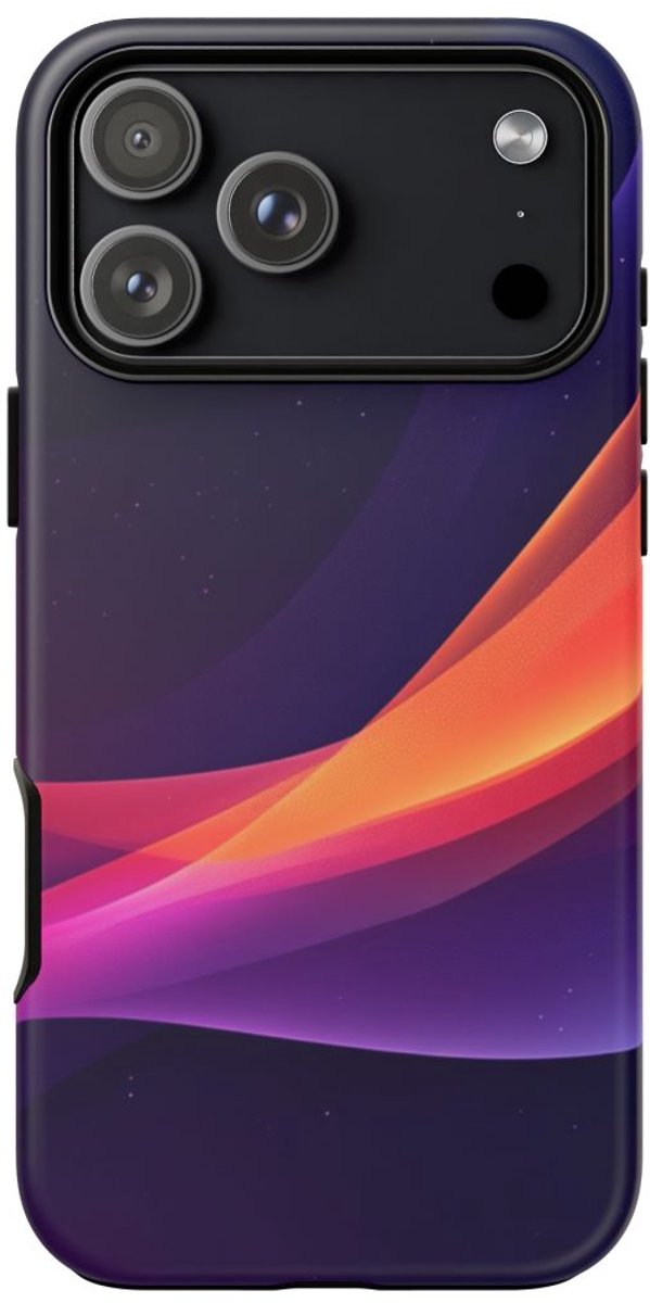 Abstracte Kleurrijke Golfpatronen – Telefoonhoesje Geschikt voor iPhone 17 Pro Max