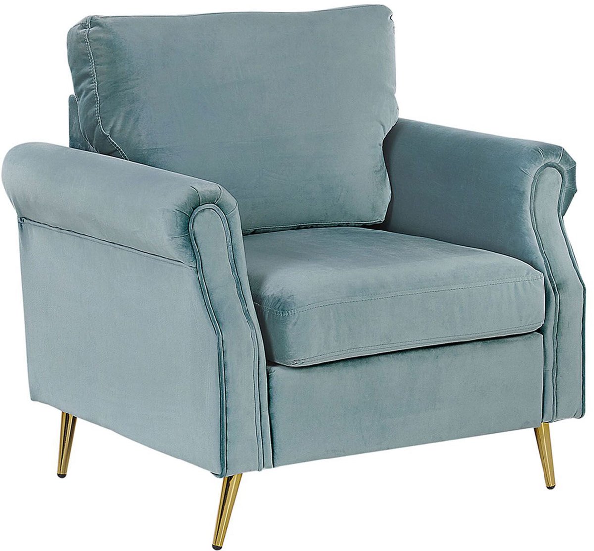 VIETAS - Fauteuil - Mintgroen - Fluweel