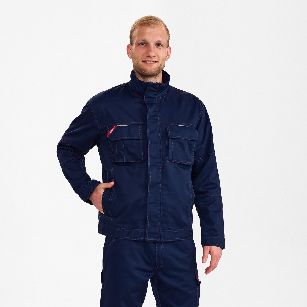 Engel Combat werkjack 1760-630 Marine Blauw