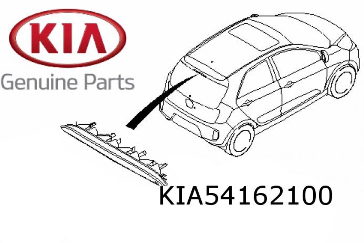 Kia Picanto II derde remlicht (LED type) Origineel! 927001Y300