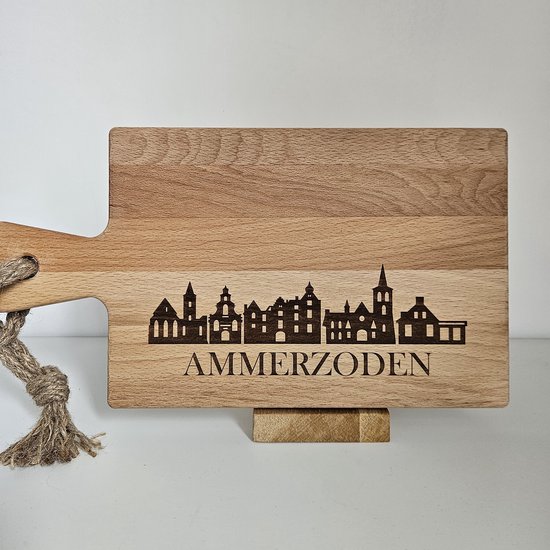 Planche à boissons Skyline Ammerzoden en bois de hêtre 20 cm