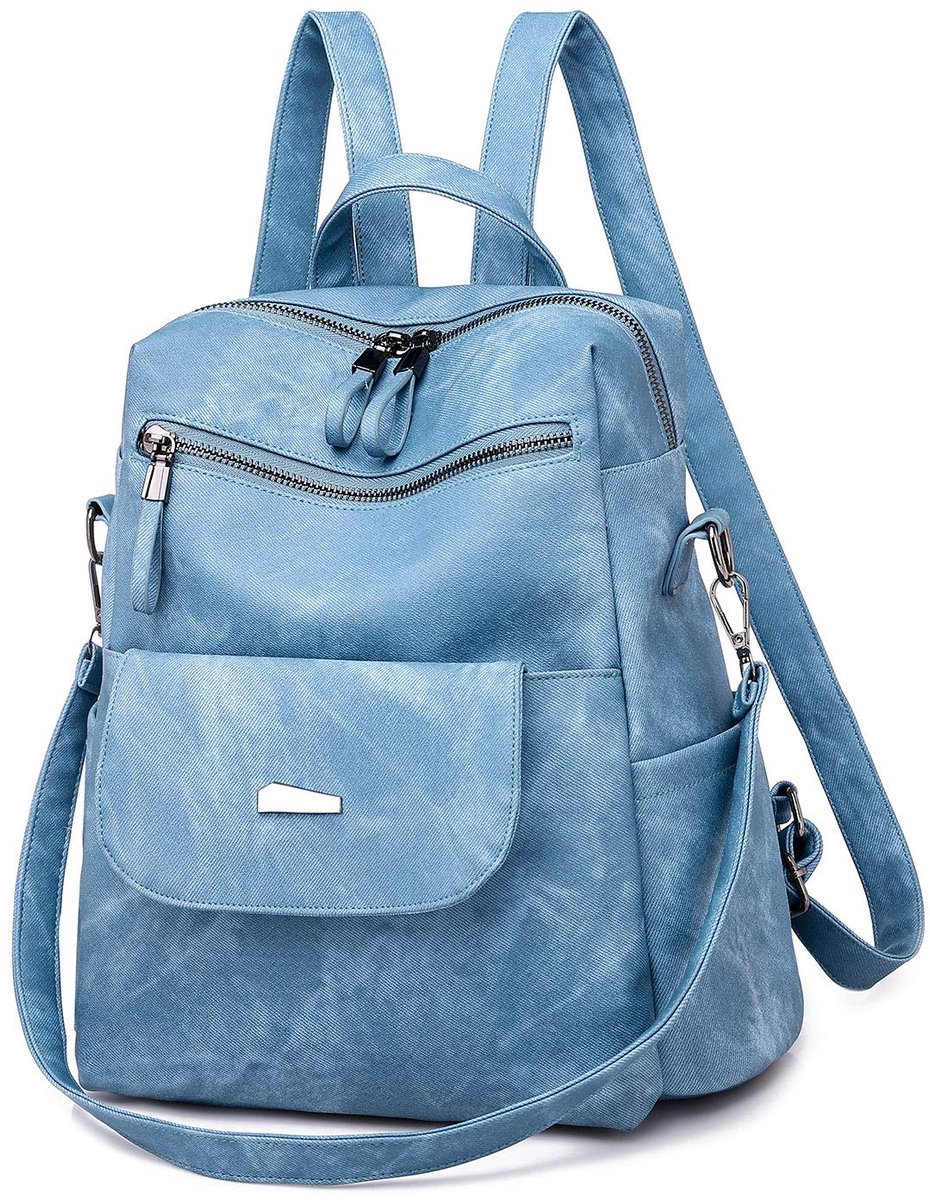 Elkuaie Dames Rugtas - Reizen - Anti-Diefstal - 1 - Blauw