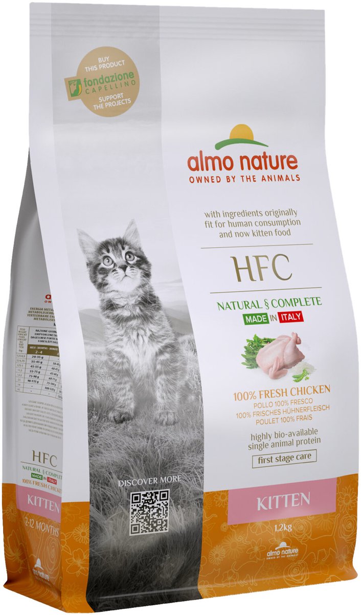 Almo Nature HFC Kitten Kattenvoer Kip – 1,2 kg