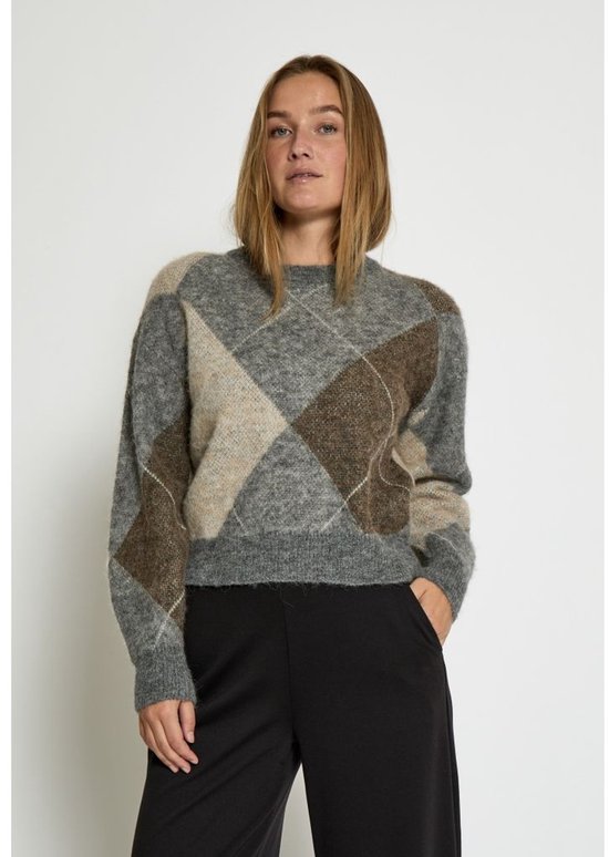 WE Fashion Dames gebreide trui met pailletten WE Fashion Dames gebreide trui met pailletten