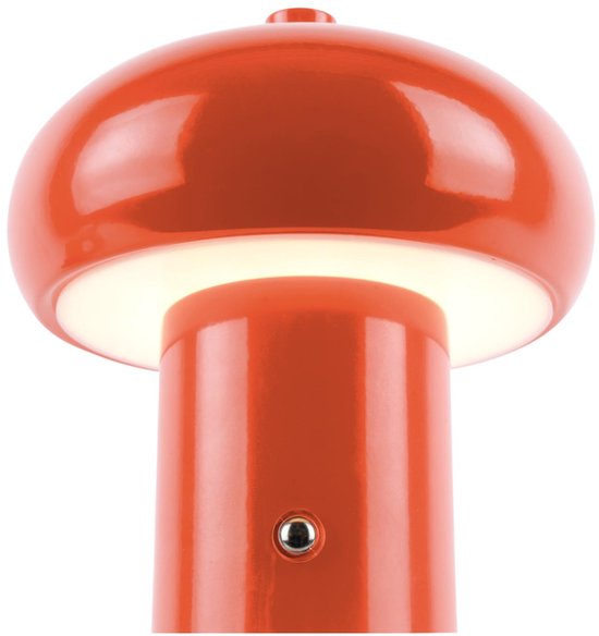 Leitmotiv Tafellamp Retro Seta Led - Oranje - 12.5x12.5x15cm - Modern