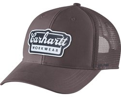 Carhartt Rugged Flex™ Twill Mesh-Back Script Patch Cap - Dark Sepia