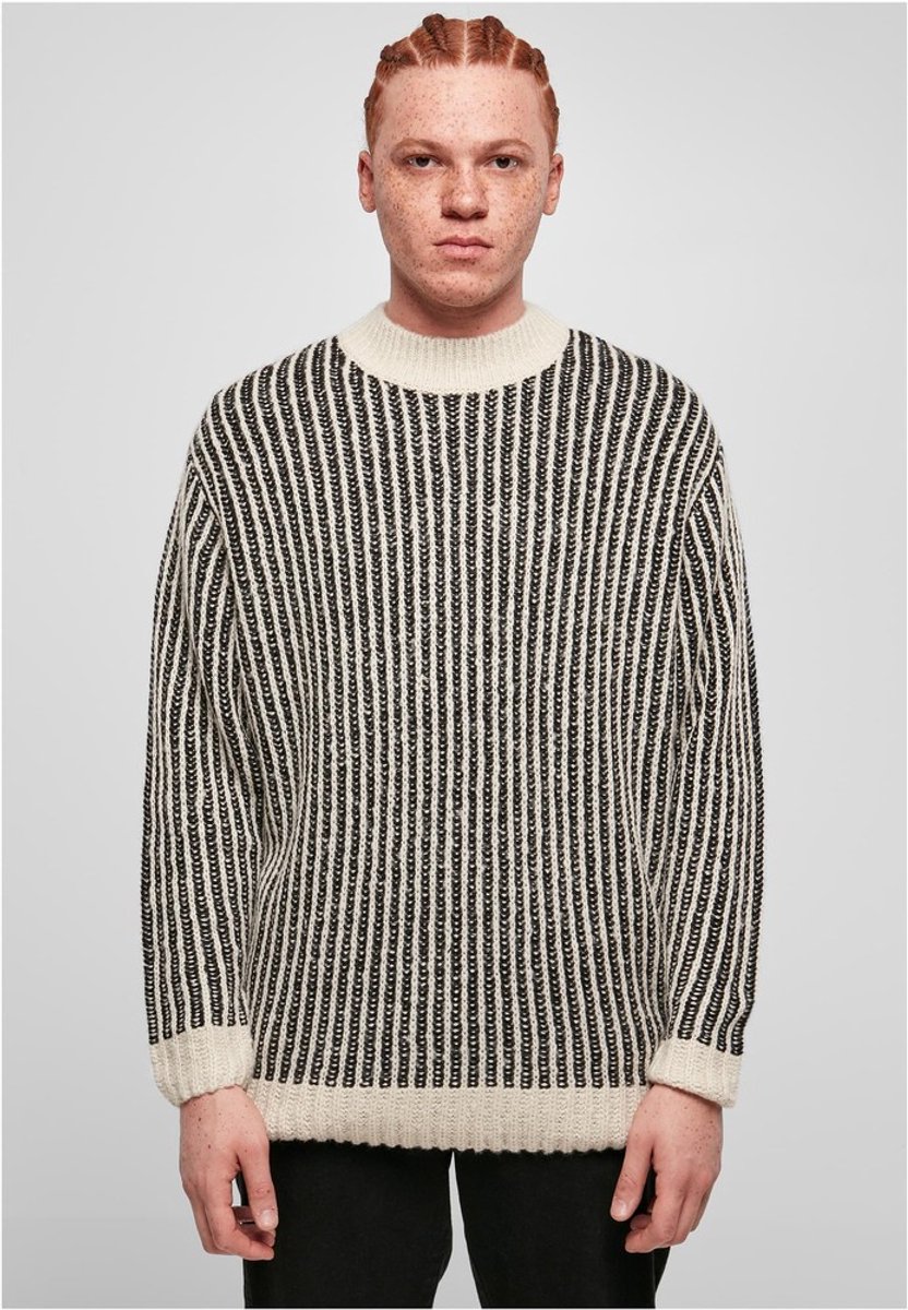 Urban Classics Oversized Two Tone Sweater/trui XL Gebroken Creme