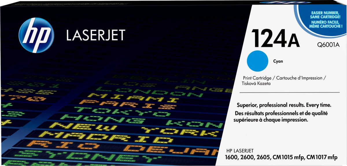 HP 124A - Tonercartridge / Cyaan