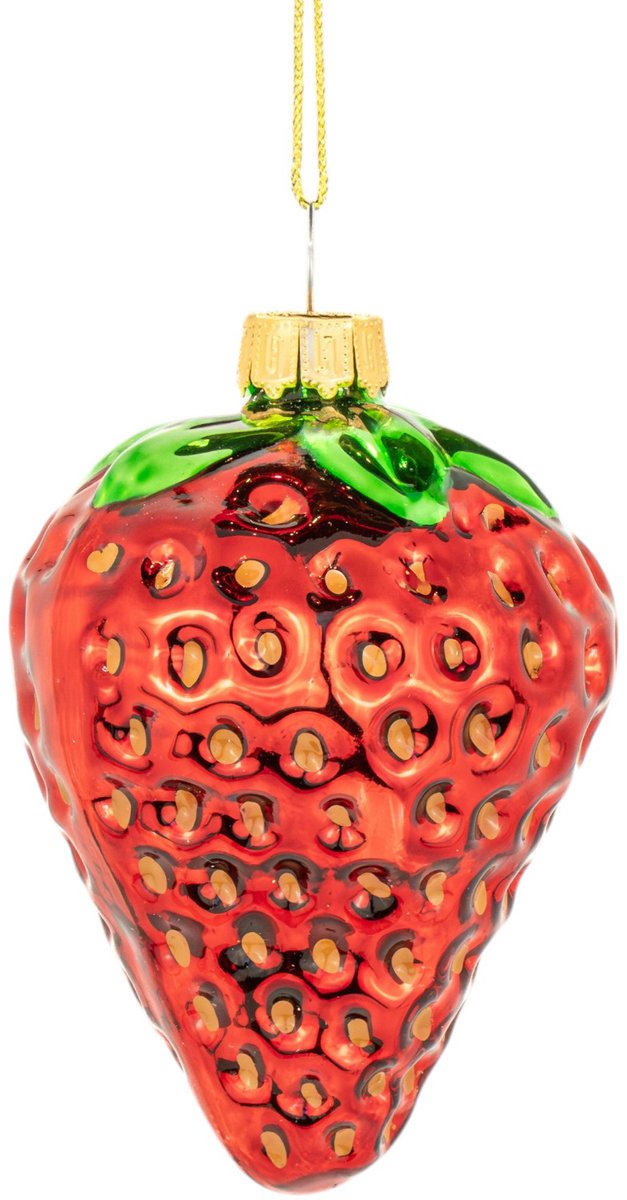 Sass & Belle Aardbei kerstbal - Sass & Belle rood