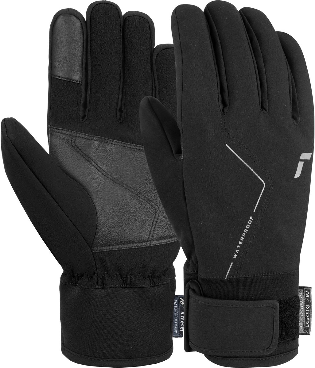 Reusch unisex - volwassen merino wol geleidende multifunctionele en ademende winterhandschoen gemaakt van wol, Zwart, 7.5