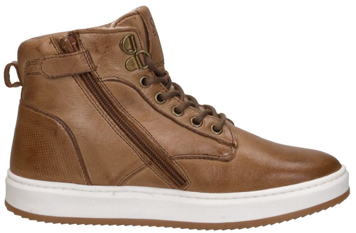 SUB55 Veterschoenen Hoog Veterschoenen Hoog - Cognac - Maat 33