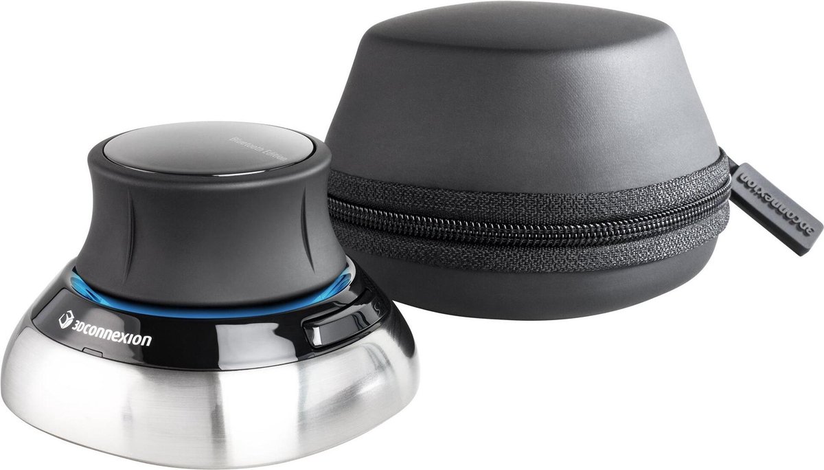 3Dconnexion SpaceMouse muis Kantoor Ambidextrous RF Wireless + Bluetooth + USB Type-A 6DoF thumbnail 6