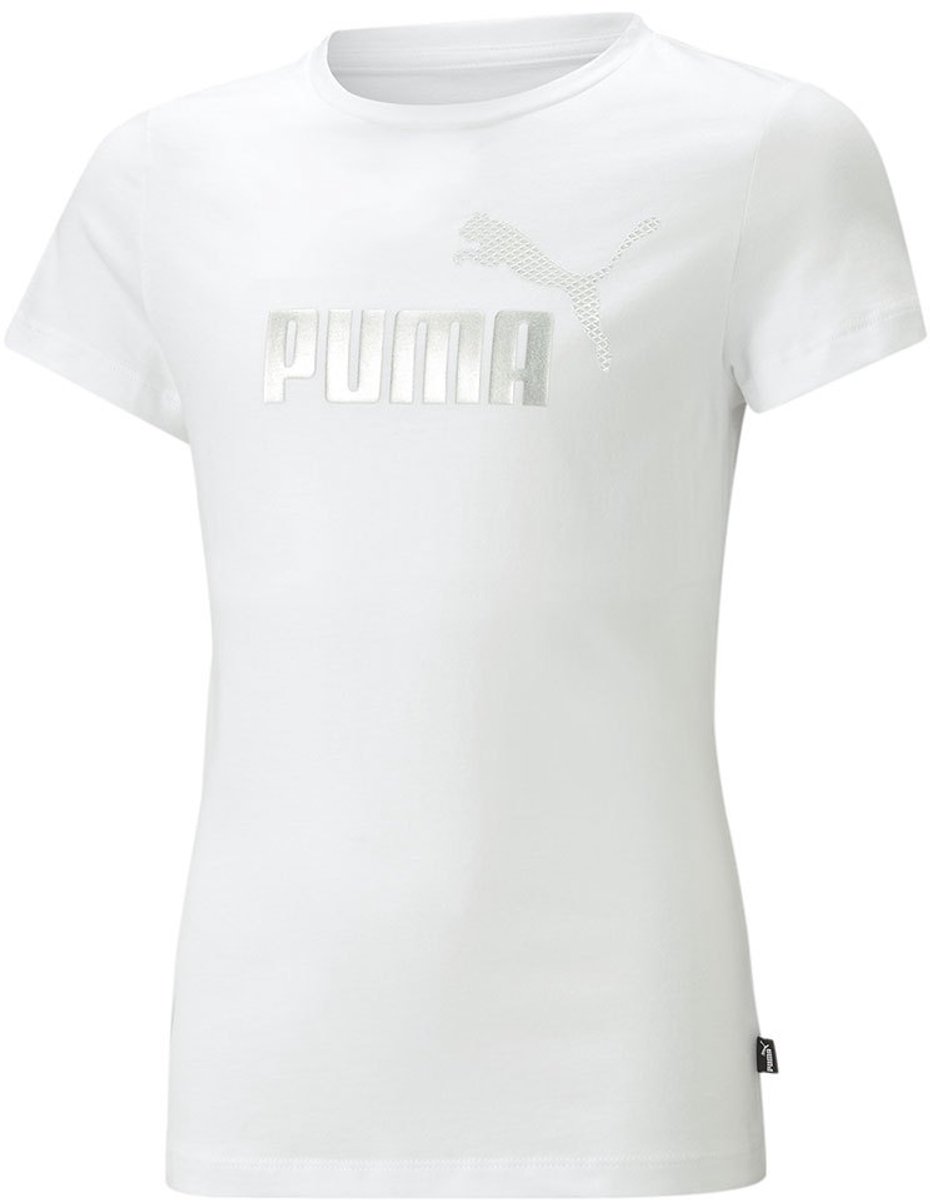 Puma Ess+ Mermaid Graphic T-shirt Met Korte Mouwen 5-6 Years Meisje Wit
