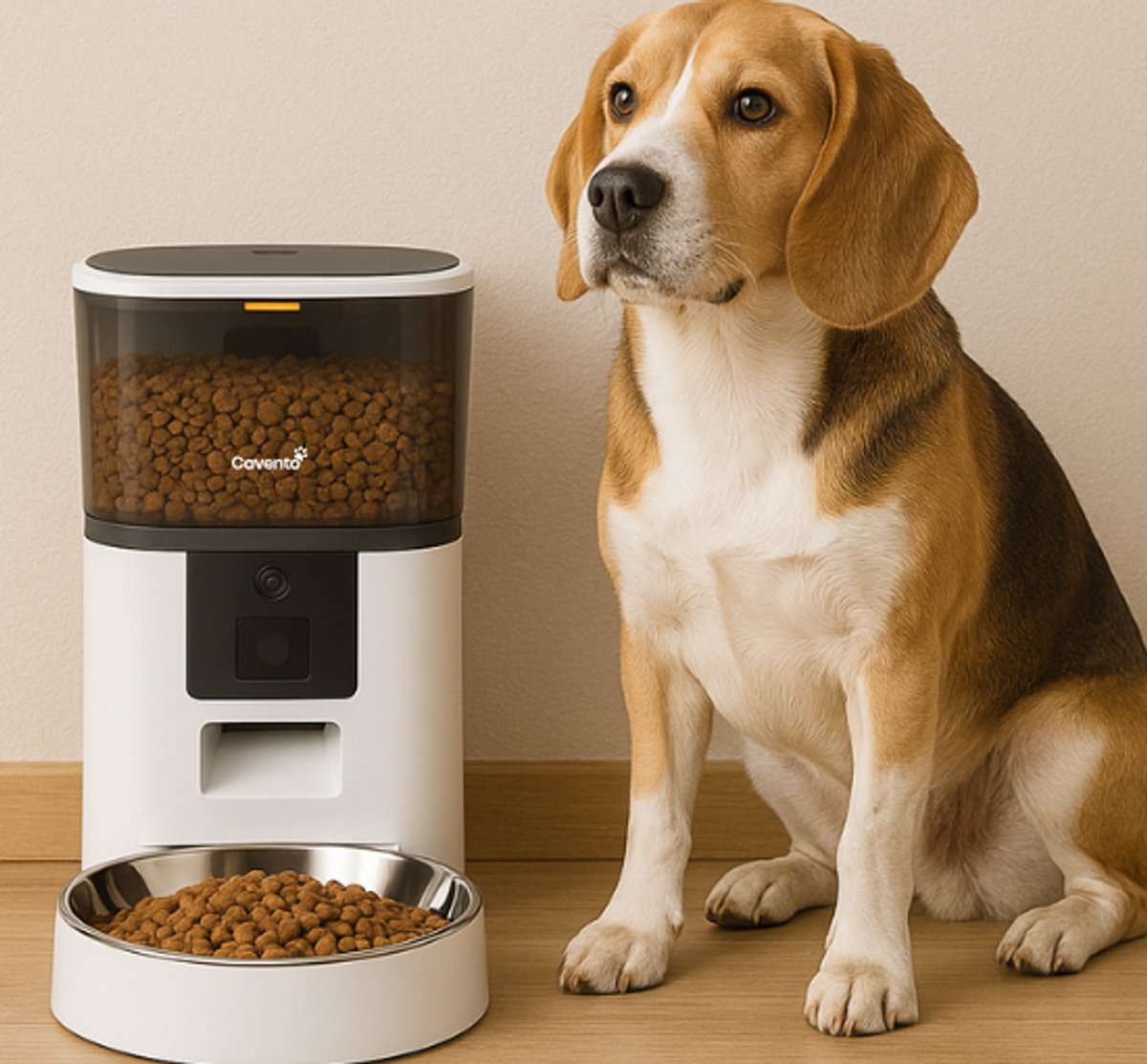 Cavento Automatische Voerbak 6L Wit met App-Besturing