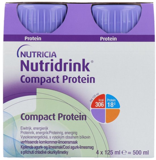 Nutridrink Compact Protein Cucumberlime 4x125ml