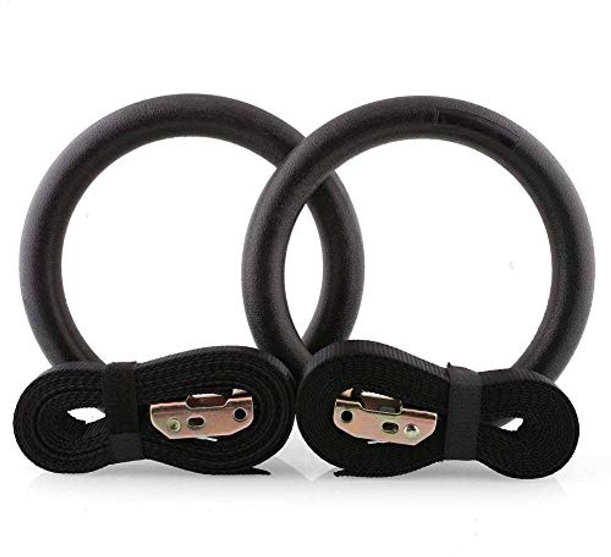 Gym Rings voor Crossfit en Fitness | Verstelbare Suspension Ringen met Nylon Riemen | Sterke ABS Kunststof