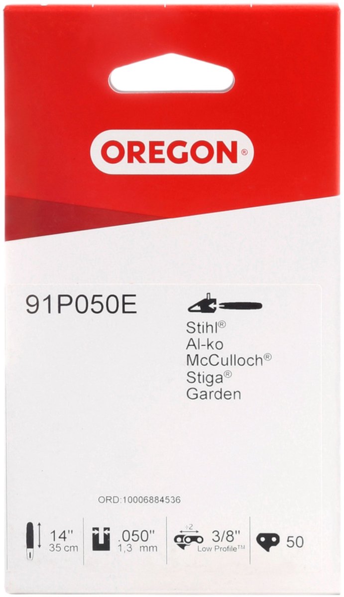 Oregon 91P050E zaagketting Xtraguard 35 cm 3/8" LP 1,3 mm 50 TG — afbeelding 2