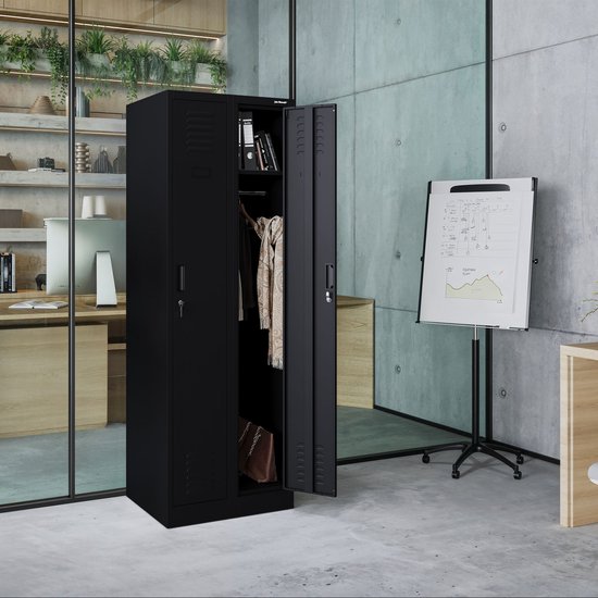 JAN NOWAK - Armoire en métal KACPER II - Armoire de travail - Zwart