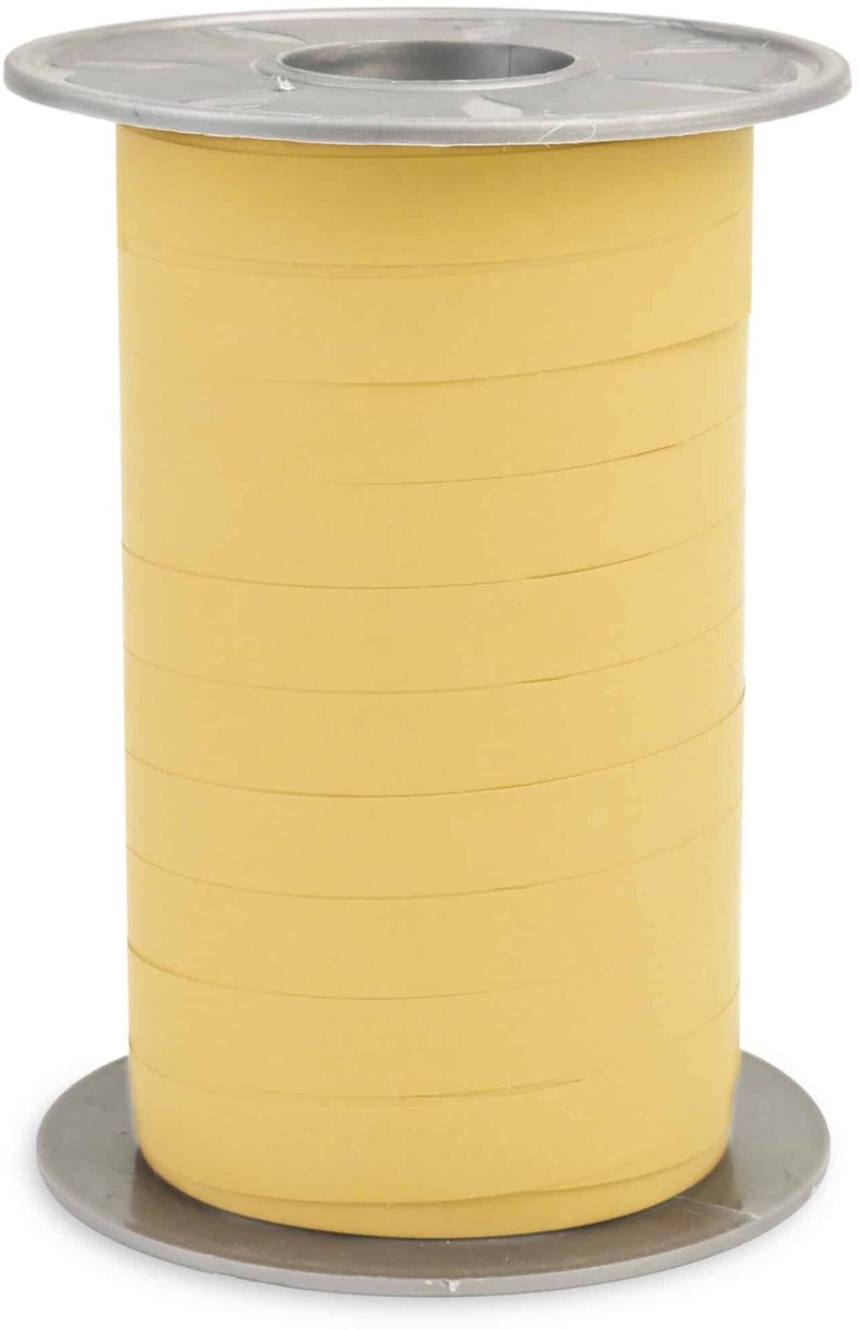 Krullint Paperlook Mosterd Geel mat - 10mm