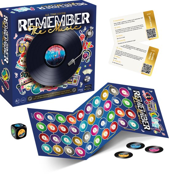 Asmodee partyspel Remember the Music All Time Editie bordspel muziek.