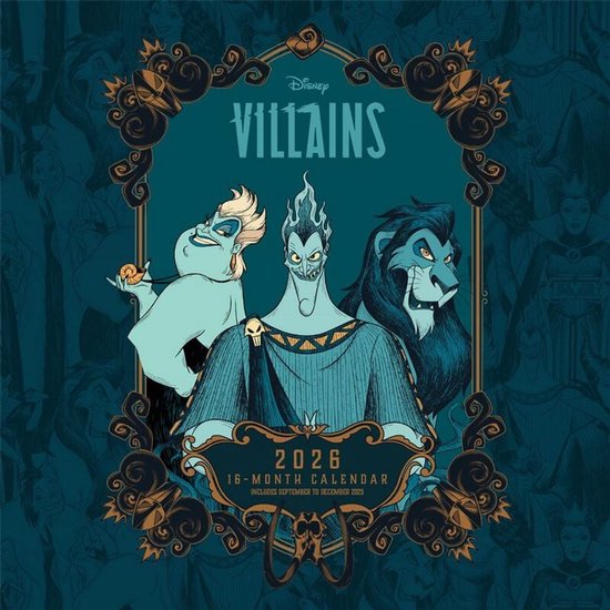 Disney Disney Villains - 2026 Muurkalender Unisex Muurkalender - meerkleurig - Standard