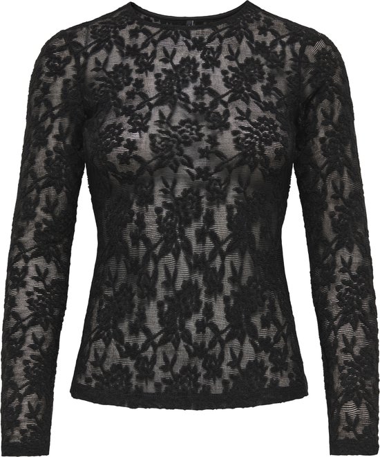 Only T-shirt Onlblaise L/s Top Jrs 15356155 Black Dames Maat - S