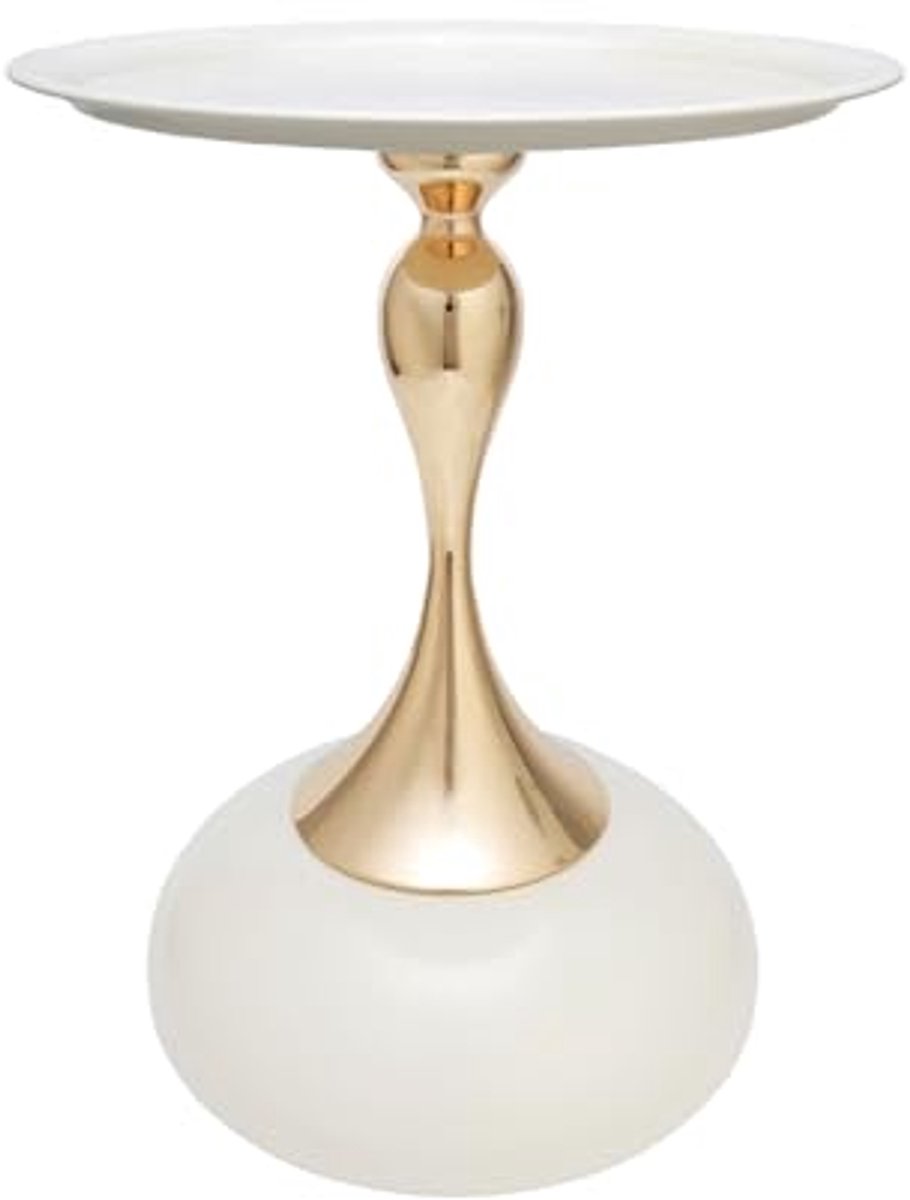 Kleine Ronde Bijzettafel Luxe Salontafel Metalen Nachtkastje Creatieve Bank Kant Italiaanse Stijl