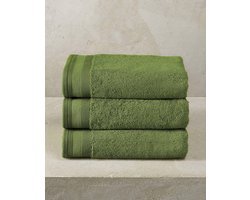 Katoenen servetten - cactus/groen - set van 3 - 50 x 100 cm