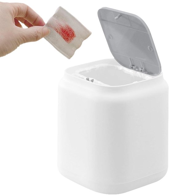Huishoudelijke kantoorbenodigdheden Wheelie Mini Prullenbak Desktop Plastic Emmer Vuilnisbak Mini Afvalbakken Reiniging Opslag Groen