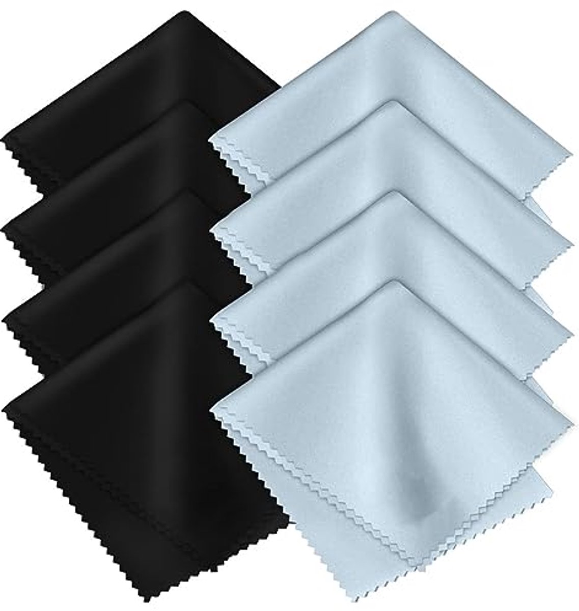 Image of 8 Microvezeldoeken voor het Reinigen van Brillen, Beelschermen en Lenzen