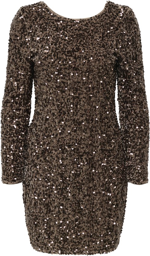 ONLY - ONLCONFIDENCE ROBE L/ S À PAILLETTES PROFONDES JRS. - Femme - Mini-robes