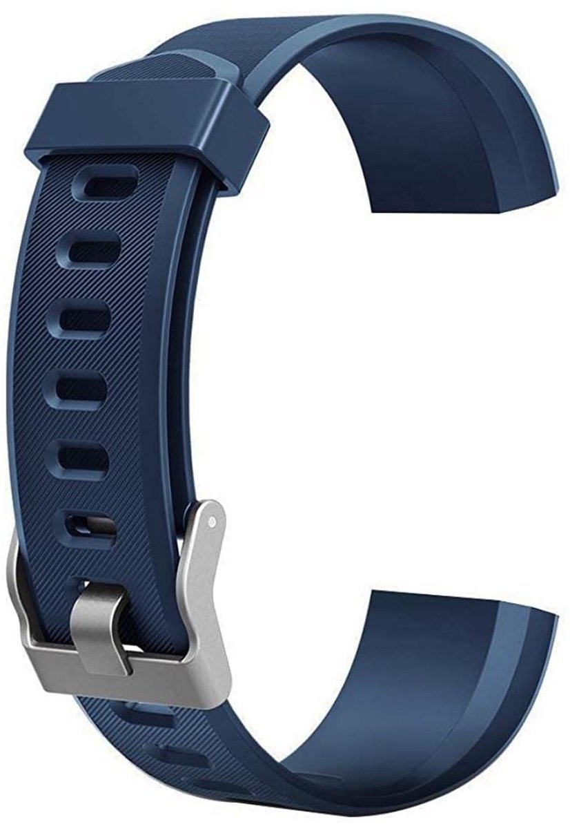 Siliconen horlogeband compatibel met ID115Plus HR Smartwatch vervangende horlogeband Quick Release polsband voor 170 mm-225 mm polsmaat blauw