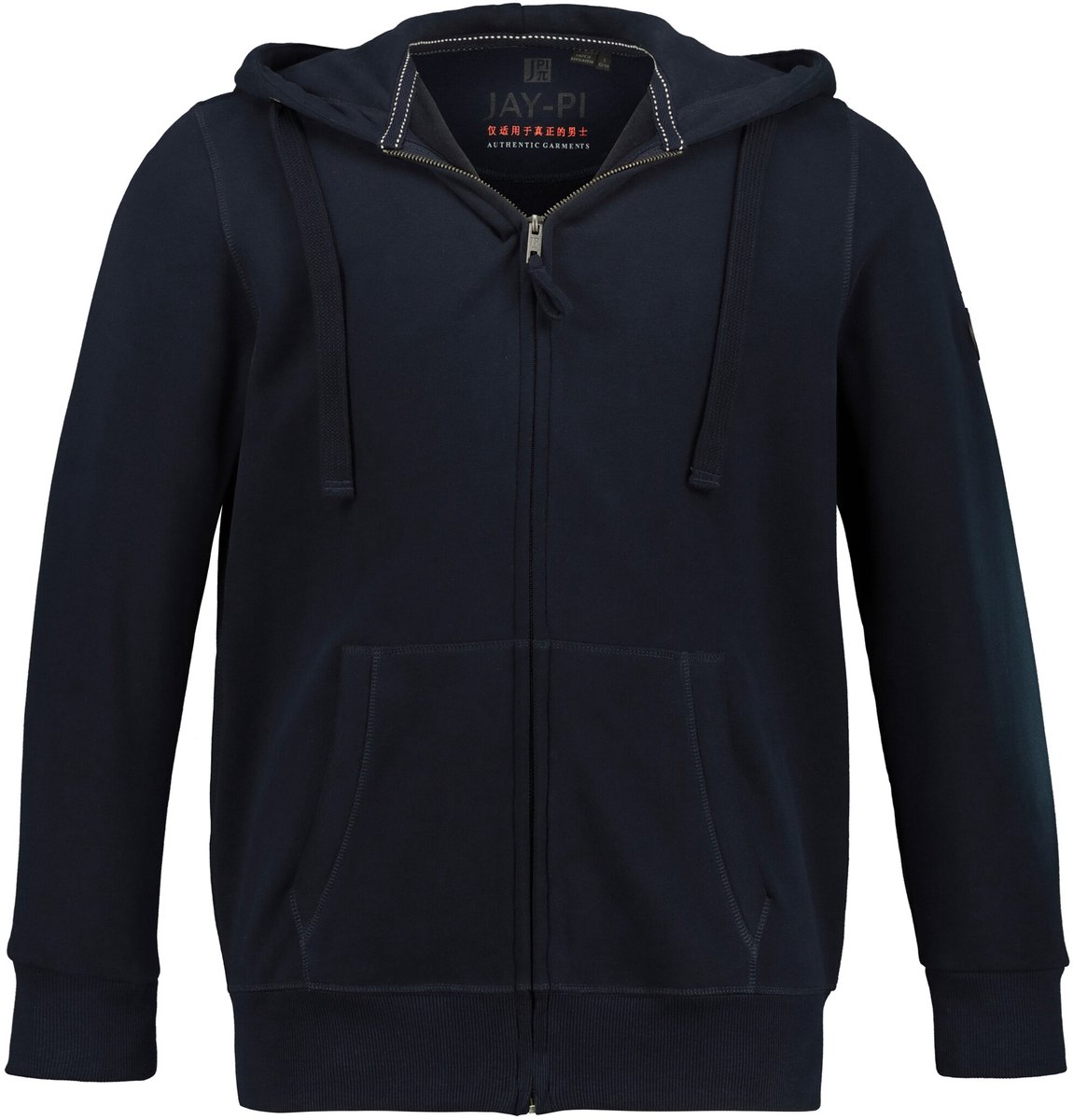 JAY-PI - Heren - Hoodie-jack sweat - Donkermarine - Maat XL
