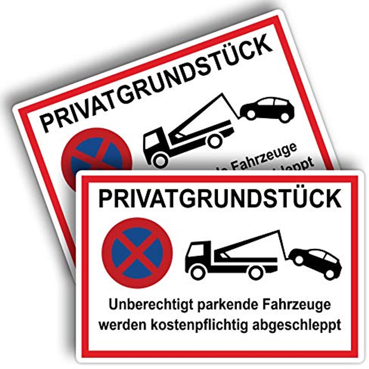 Parkeerbord ongeautoriseerde voertuigen 20 x 30 cm PVC