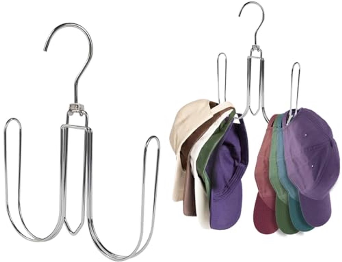 Ruimtebesparende Hoedhanger voor Kast met Rotatie – Organizer voor Hoeden en Kleding