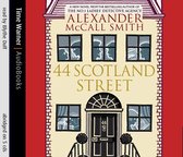 Boekcover met een rode gevel van een huis met '44 Scotland Street' erop.