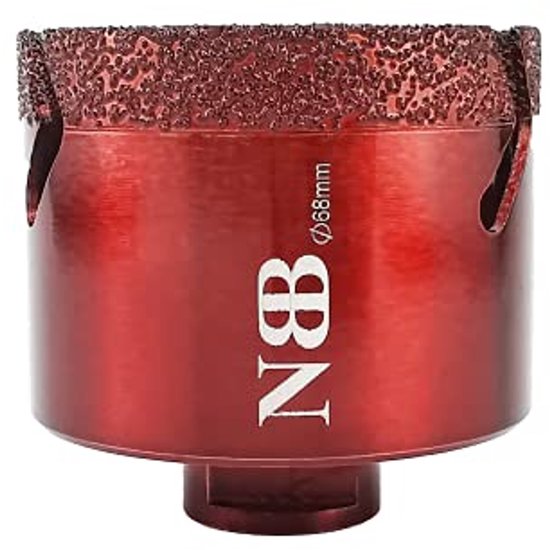 BGTEC Foret diamanté, diamètre 45 x 65 mm, tige triangulaire pour évier/lavabo, pour porcelaine, marbre, céramique, carrelage, granit, pierre BGTEC Foret diamanté, diamètre 45 x 65 mm, tige triangulaire pour évier/lavabo, pour porcelaine, marbre, céramique, carrelage, granit, pierre